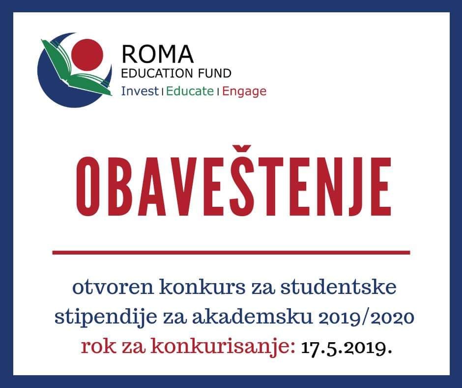 Važno: REF Stipendijski program namenjen je isključivo osobama romske nacionalne pripadnosti!